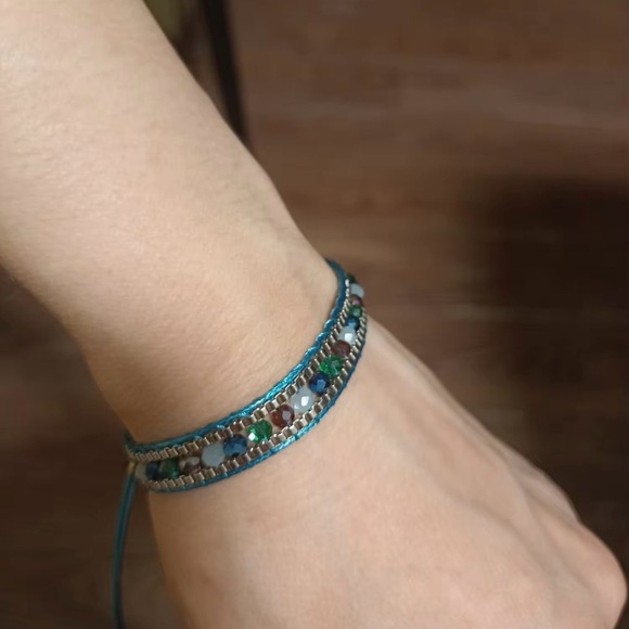 Bohemian Ladies Bracelet Fashion Hand-woven Bracelet Crystal Beaded Bracelet - Picture 2 of 3